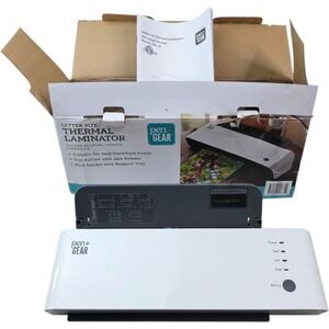 Pen+Gear Letter Size Thermal Laminator L411-A White 2-Roller Jam Release Home T1